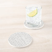 工業用グリッドブラックとホワイトミニマルモダンリスト コースター (側面)