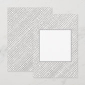 工業用グリッドミニマルモダンリストジオメトリック サンキューカード (正面/裏面)