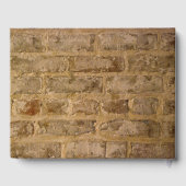 工業用シックなレンガ結婚ズ ゲストブック (裏面)