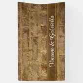 工業用シックなレンガ結婚ズ 横断幕 (縦)