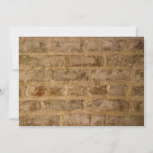 工業用シックなレンガ赤ちゃんシャワー 招待状 (裏面)