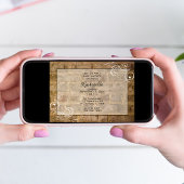 工業用シックなレンガ赤ちゃんシャワー 招待状