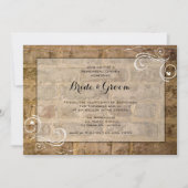 工業用シックれんがスワーズリハーサルディナー 招待状 (正面)