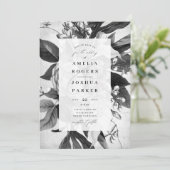 工業用シックエレガントフローラ結婚ズ 招待状 (スタンド正面)