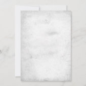 工業用シックエレガントフローラ結婚ズ 招待状 (裏面)