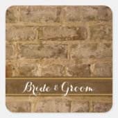 工業用シック・ブリッ結婚クの封筒用シール スクエアシール (正面)