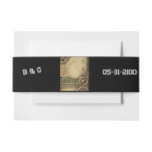 工業用スチームパビクトリアンンク結婚ガーワーク 招待状ベリーバンド (正面例)