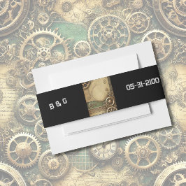 工業用スチームパビクトリアンンク結婚ガーワーク 招待状ベリーバンド