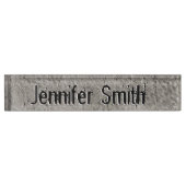 工業用セメグランジントテクスチャ落書きルック デスクネームプレート (正面)
