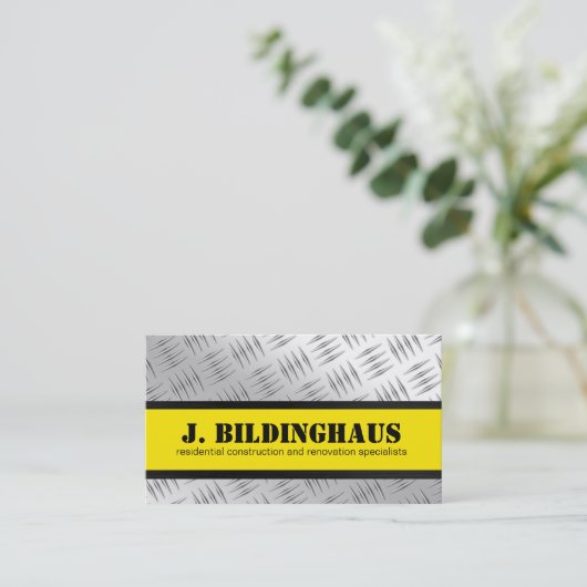 工業用ダイヤモンドめっき及び鋼 名刺 (スタンド正面)