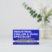 工業用チラーシステムの冷却サービス | HVAC 名刺 (スタンド正面)