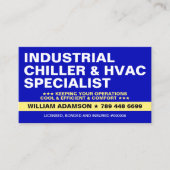 工業用チラーシステムの冷却サービス | HVAC 名刺 (正面)