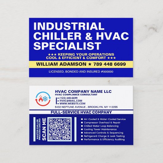 工業用チラーシステムの冷却サービス | HVAC 名刺