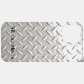 工業用ニッケル鋼ダイヤモンドプレート名 Case-Mate iPhoneケース (裏面 (横))