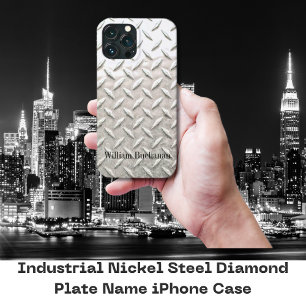 工業用ニッケル鋼ダイヤモンドプレート名 iPhone 13 PRO MAXケース