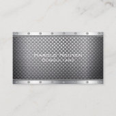 工業用ブラシ仕上げ金属ステンレス鋼 名刺 (正面)