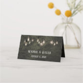 工業用ブリックエジソンライトカジュアルタイポグラフィ プレイスカード (裏面)