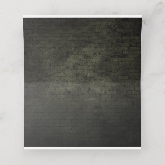 工業用ブリックエジソンライトカジュアルタイポグラフィ プレイスカード (内部開封)