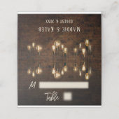 工業用ブリックエジソンライトカジュアルタイポグラフィ プレイスカード (外部開封)