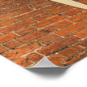 工業用ブリック金ゴールドシザー美容師理容師 ポスター (角)