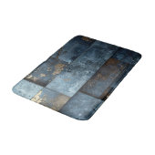 工業用ブルー抽象芸術 バスマット (アングル)