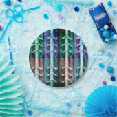 工業用ミニマリズム色抽象デザイン ペーパープレート (パーティー)