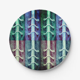 工業用ミニマリズム色抽象デザイン ペーパープレート