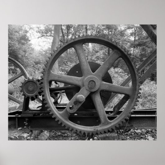 工業用写真 – 油ポンプ式ジャッキ低減ギア ポスター (正面)