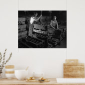 工業用写真 – 軍隊エンジンブロック第2次世界大戦 ポスター (キッチン)