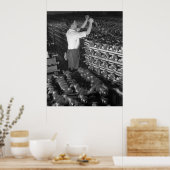 工業用写真 – Half Track Crankshafts第2次世界大戦 ポスター (キッチン)