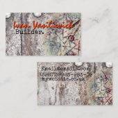 工業用原稿風化石 名刺 (正面/裏面)