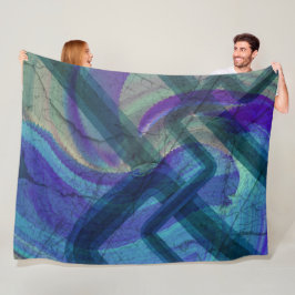 工業用景観抽象芸術毛布 フリースブランケット