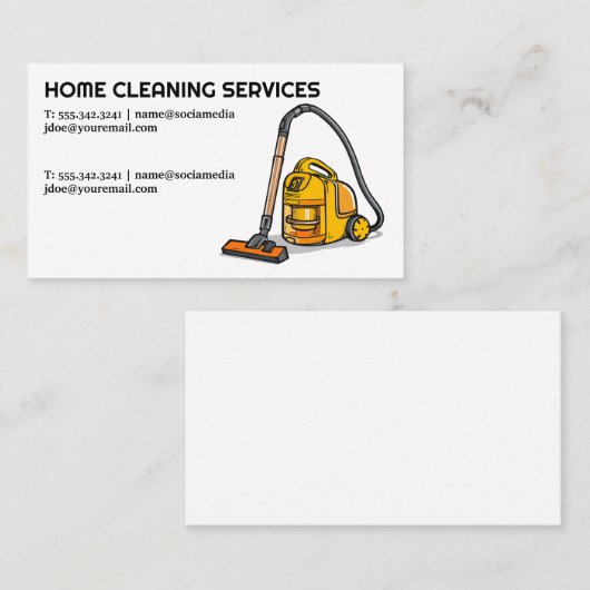 工業用洗浄 | 真空 名刺 (正面/裏面)