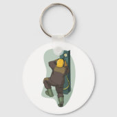 工業用溶接機の溶接金属プレート キーホルダー (正面)