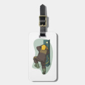 工業用溶接機の溶接金属プレート ラゲッジタグ (正面縦)