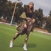 工業用素朴スチームパンク模様 レギンス