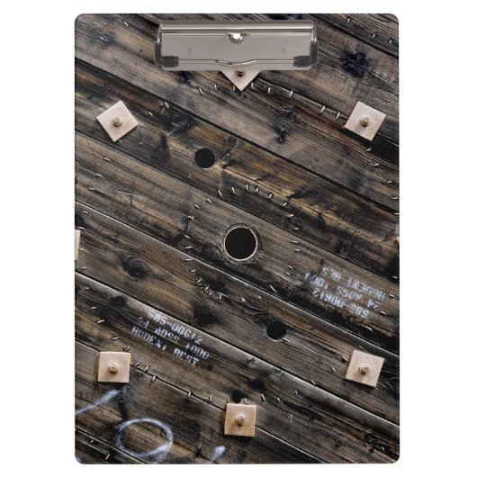 工業用素朴木製ワイヤスプール クリップボード (正面)