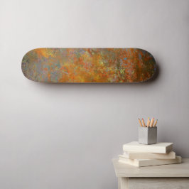工業用素朴錆びた銅インスパイア芸術 スケートボード
