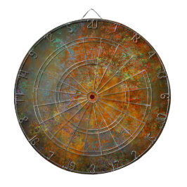 工業用素朴錆びた銅インスパイア芸術 ダーツボード