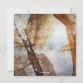 工業用花崗岩ベア結婚式招待状 招待状 (裏面)