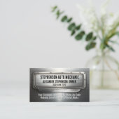 工業用金属自動車修理自動整備士溶接 名刺 (スタンド正面)