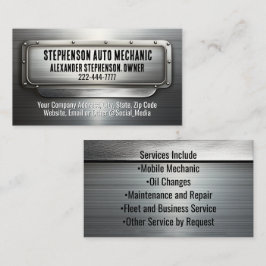 工業用金属自動車修理自動整備士溶接 名刺