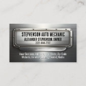 工業用金属自動車修理自動整備士溶接 名刺 (正面)