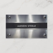 工業用銀金属リベット 名刺 (正面)