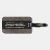 工業用錆び金属ダイヤモンドメッキ男らしング ラゲッジタグ (裏面横)