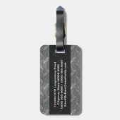 工業用錆び金属ダイヤモンドメッキ男らしング ラゲッジタグ (裏面縦)