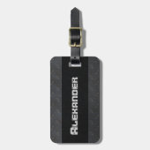 工業用錆び金属ダイヤモンドメッキ男らしング ラゲッジタグ (正面縦)