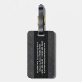 工業用錆び金属ダイヤモンドメッキ男らしング ラゲッジタグ (裏面縦)