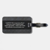 工業用錆び金属ダイヤモンドメッキ男らしング ラゲッジタグ (裏面横)