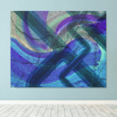 工業用風景抽象芸術4ストレッチ帆布 キャンバスプリント (インサイチュ (ウッドフロア))